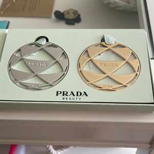 Prada Beauty Silver and Gold 2024 Decorative Set Promotional item